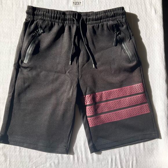 Public Record Big Boy’s Elastic Waist Shorts size L (12), Black, Zipped Pockets - Picture 1 of 7